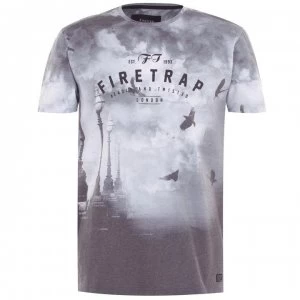 Firetrap Sub T Shirt Mens - Cloudy Bridge