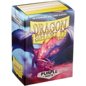 Dragon Shield Purple Matte Card Sleeves - 100 Sleeves