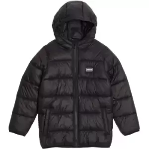 Barbour International Boys Bobber Quilted Jacket - Black