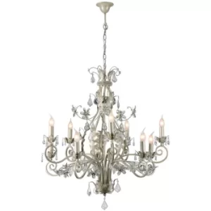 Rafael Multi Arm Chandeliers Ivory