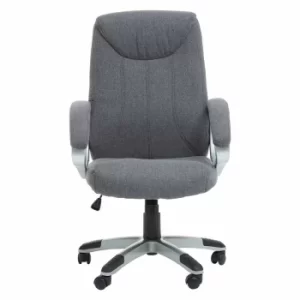 Interiors by PH Fabric Office Chair with Arms, Grey