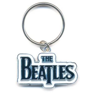 The Beatles - Drop T Logo (Black) Keychain