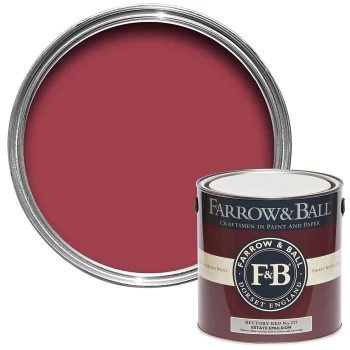 Farrow & Ball Estate Emulsion Paint Rectory Red - 2.5L