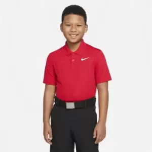 Nike Dri-FIT Victory Big Kids (Boys') Golf Polo Shirt - Red