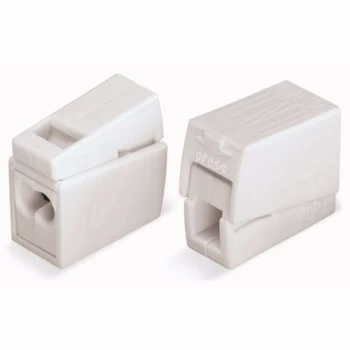 WAGO 224-112 2 Way Push In Lighting Terminal Connector - Single