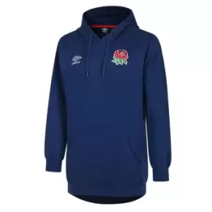 Umbro England Rugby Hoodie Womens - Blue