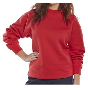 Click Workwear Sweatshirt Polycotton 300gsm 3XL Red Ref CLPCSREXXXL Up