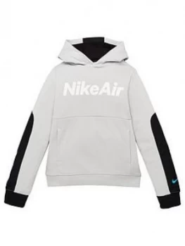 Nike Air Older Boys Hoodie - Grey