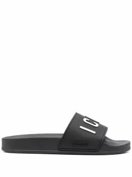 DSQUARED2 WOMEN Icon Slides Black