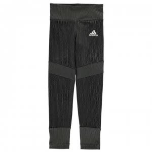 adidas Fave Tights Junior Girls - Grey/Black/Wht