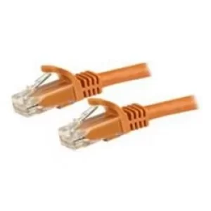 StarTech Orange Gigabit Snagless RJ45 UTP Cat6 Patch Cable Patch Cord 1m