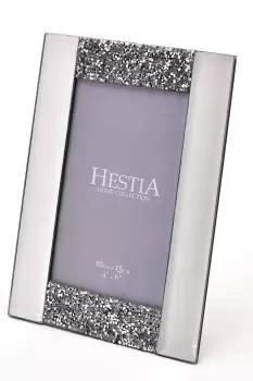 Premier Housewares Hestia Diamante and Mirrored Photo Frame 4 x 6"