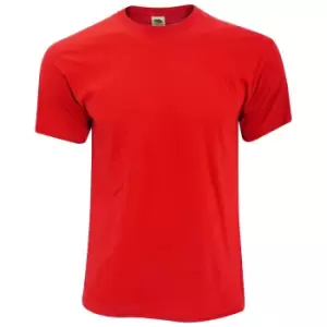 Fruit Of The Loom Mens Screen Stars Original Full Cut Short Sleeve T-Shirt (M) (Red)