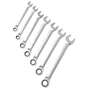 CK Tools T4344M7ST Ratchet Spanner Set Metric 7 Pieces