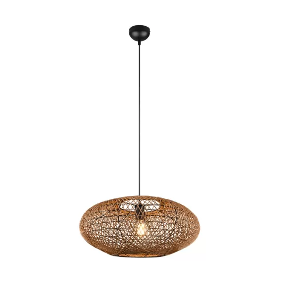 Hedda Modern Wire Frame Pendant Ceiling Light Black Matt