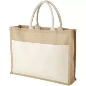 Bullet Mumbay Jute Tote (45 x 12 x 35 cm) (Natural)