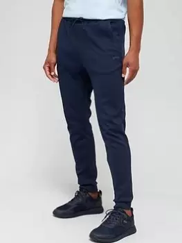 BOSS Hadiko Curved Logo Joggers - Navy, Size S, Men