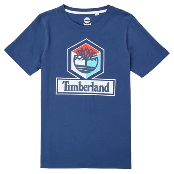 Timberland GRISS boys's Childrens T shirt in Blue - Sizes 16 years