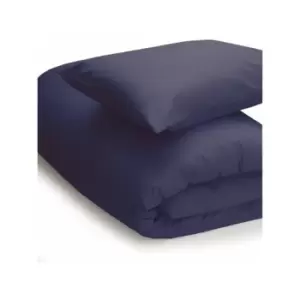 Belledorm Easycare Polycotton Percale 200 Thread Count Duvet Cover, Navy, King