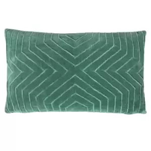 Mahal Geometric Cushion Juniper Green