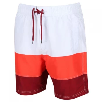 Regatta Bratchmar VI Swimming Shorts - White/BntSal