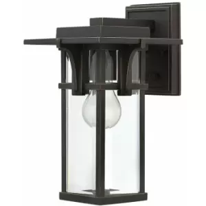 Loops - Outdoor IP44 Wall Light Oil Rubbed Bronze LED E27 100W d01364