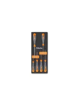 Beta Tools M174 6pc "Max" Torx Screwdriver Set in Soft Tray for Roller Cab