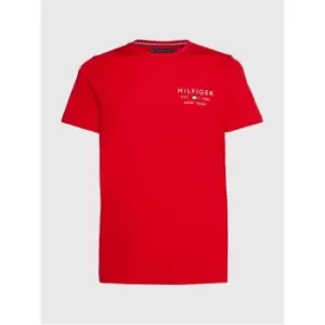 Tommy Hilfiger Brand Love Small Logo Tee - Red