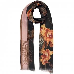 Ted Baker Caramel Wide Scarf - Navy