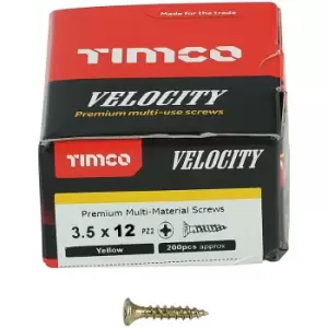 Timco Multi Purpose Countersunk Velocity Screw - 3.5 x 12 (200 pack)