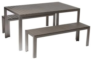 Charles Bentley Washed Bench Dining Set - Garden & Outdoor