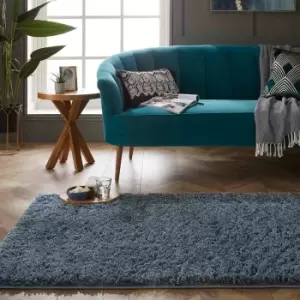 Esselle Larissa Blue Shaggy Rug 100 x 150cm