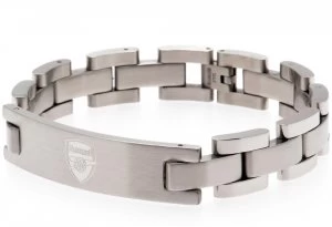 Stainless Steel Arsenal FC Crest Bracelet.