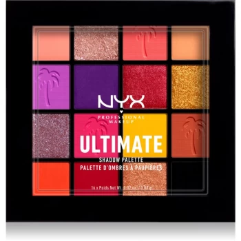 NYX Professional Makeup Ultimate Shadow Eyeshadow Palette Shade 13 - Festival 16 x 0.83 g