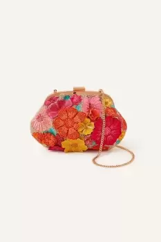 3D Floral Clipframe Bag