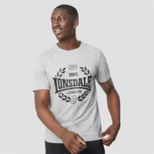 Lonsdale Heavyweight Jersey Graphic Tee - Grey