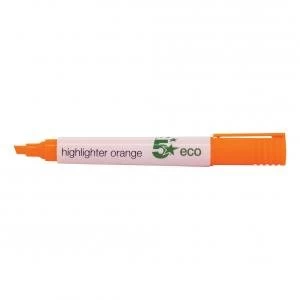 Eco Highlighter 1 5mm Line Orange Pack 10 938059