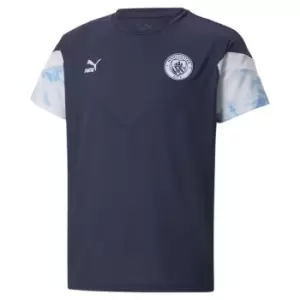 Puma Manchester City FC Icon T-Shirt Juniors - Blue