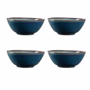 Mason Cash Reactive Blue Set Of 4 Bowls 16.5Cm