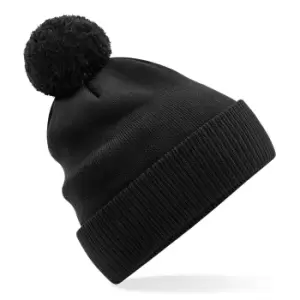 Beechfield Snowstar Organic Cotton Beanie (One Size) (Black)