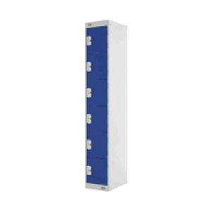 Six Compartment Express Standard Locker D450mm Blue Door MC00163