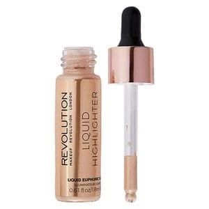 Makeup Revolution Liquid Highlighter Euphoric Gold Gold