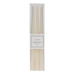 Linea Set of 6 Dinner Candles - Cream