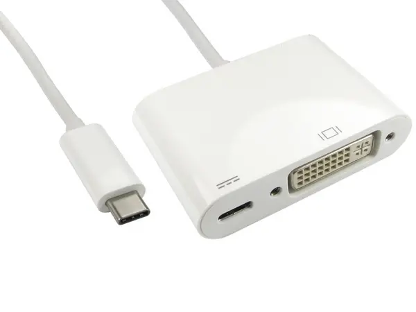 CCL Choice (0.15m) Leaded USB Type-C to DVI Adapter with PD Function