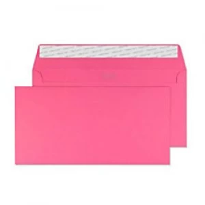 Creative Mid Coloured Envelopes DL+ Peel & Seal 114 x 229mm Plain 120 gsm Flamingo Pink Pack of 500