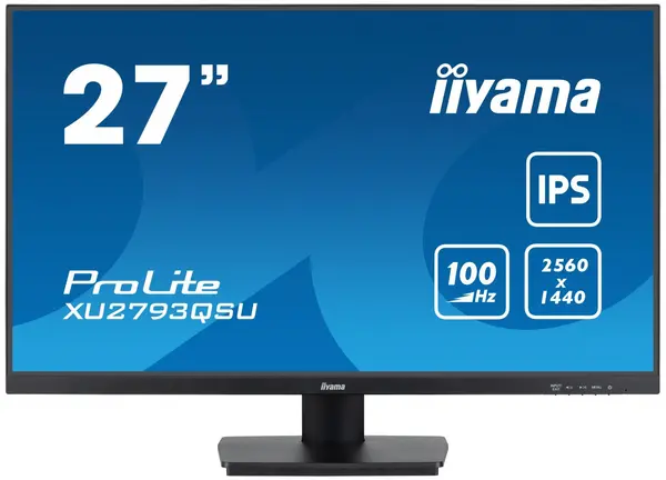 iiyama ProLite 27" XU2793QSU-B6 Wide Quad HD LED Monitor