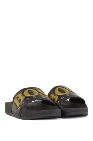 Hugo Boss Match Slides Black/Camo Size 10 Men