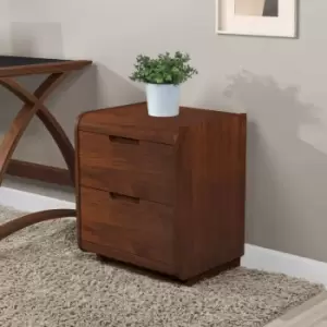 Universal 2 Drawer Pedestal Walnut