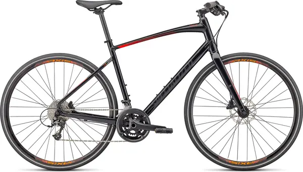 Specialized 2022 Sirrus 3.0 Hybrid Bike XXS GLOSS CAST BLACK / ROCKET RED / SATIN BLACK REFLECTIVE