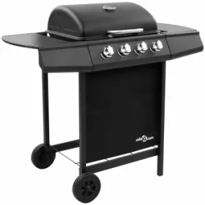 Gas bbq Grill with 4 Burners Black (fr/be/it/uk/nl only) Vidaxl Black